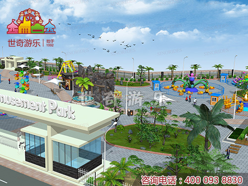 世奇游乐为客户设计的游乐园项目3D图
